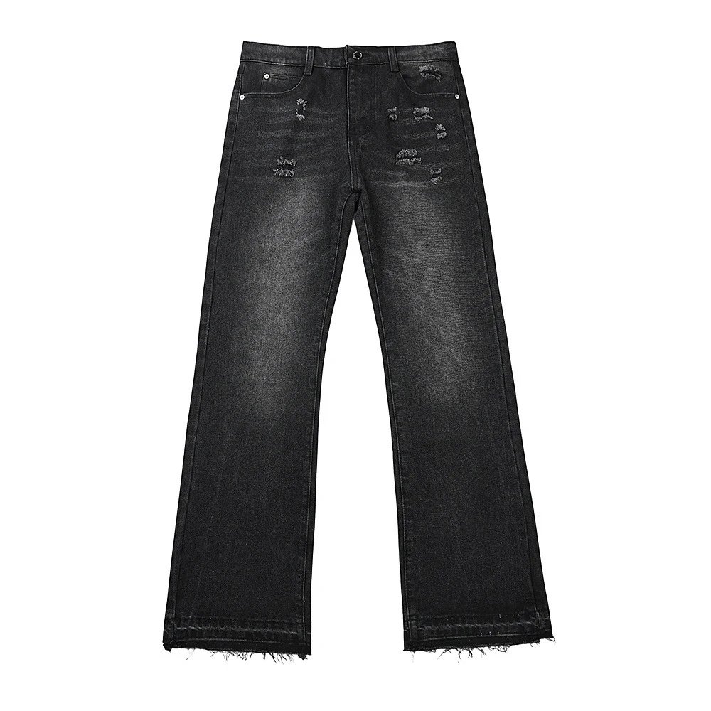 HAN Distressed Gradient Wash Jeans - 4