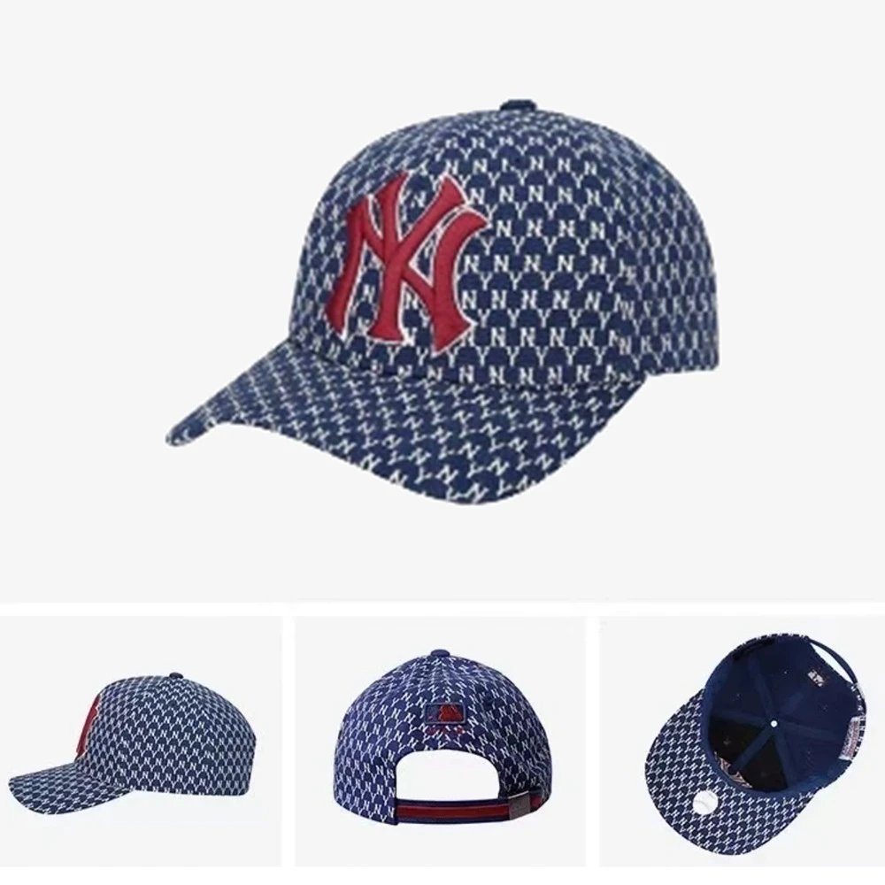 New York Yankees Patterned Baseball Cap Navy - 1