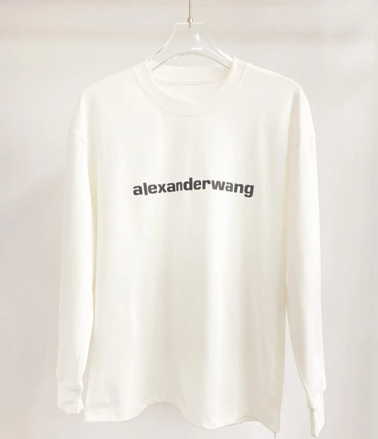 Alexander Wang Logo Long Sleeve T-Shirt Black - 31