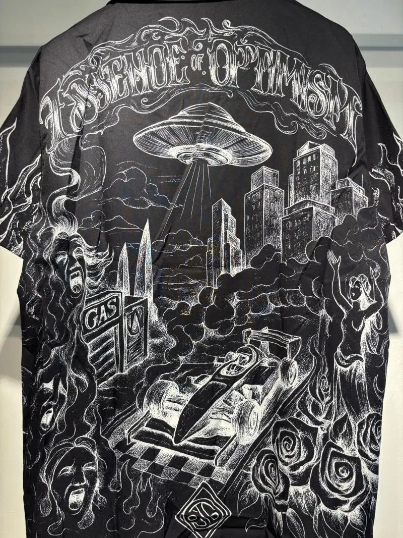 Casablanca Graphic Print Short-Sleeve Shirt Black - 18