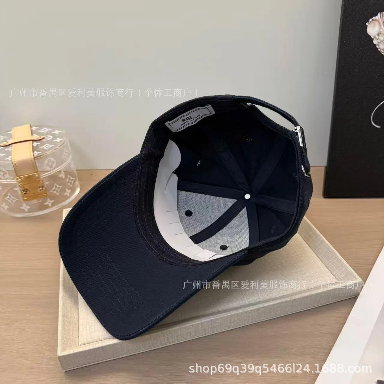 Alexander McQueen AM Logo Beige Baseball Cap - 25