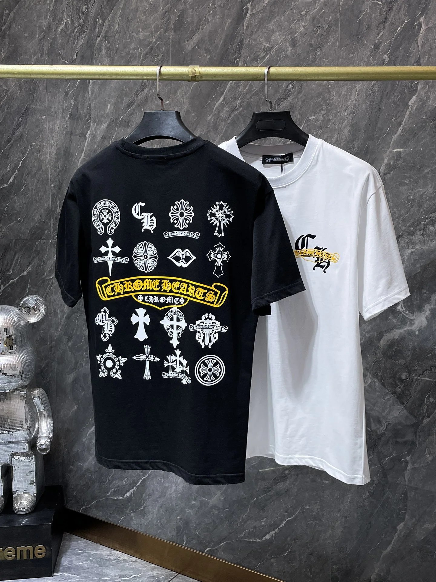 Chrome Hearts Embroidered Circle Logo White T-Shirt - 25