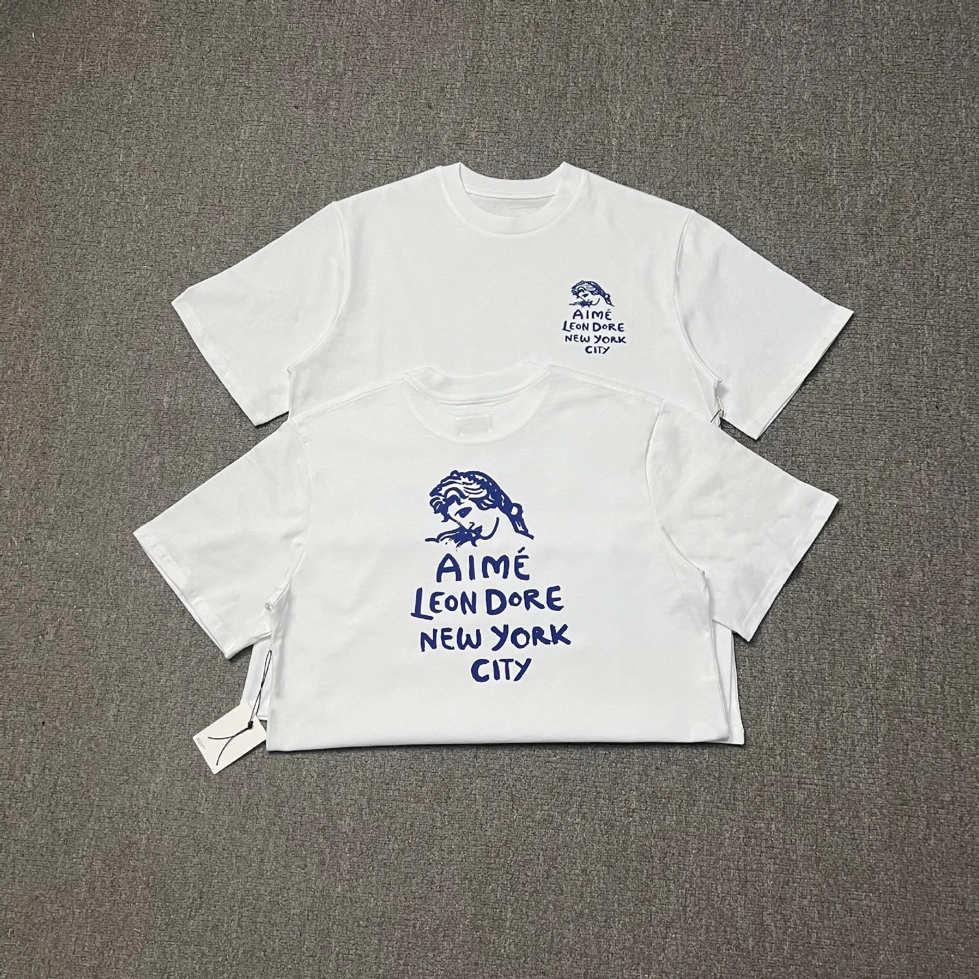 Aimé Leon Dore Apple Logo T-Shirt Black and White - 18