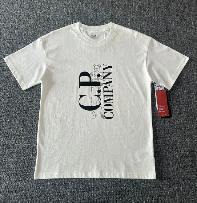C.P. Company T-Shirts Logo Print Crewneck Short-Sleeve T-Shirt product detail image 21
