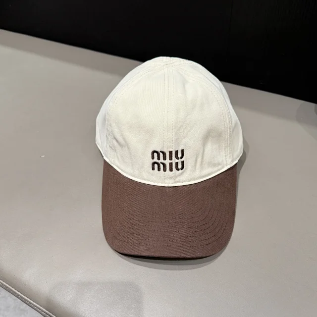 Miu Hats Distressed Logo Baseball Cap product detail image 28