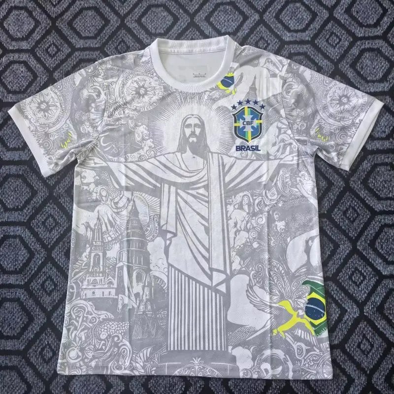 CBF Brazil National Team Psychedelic Print Training Jersey - 3