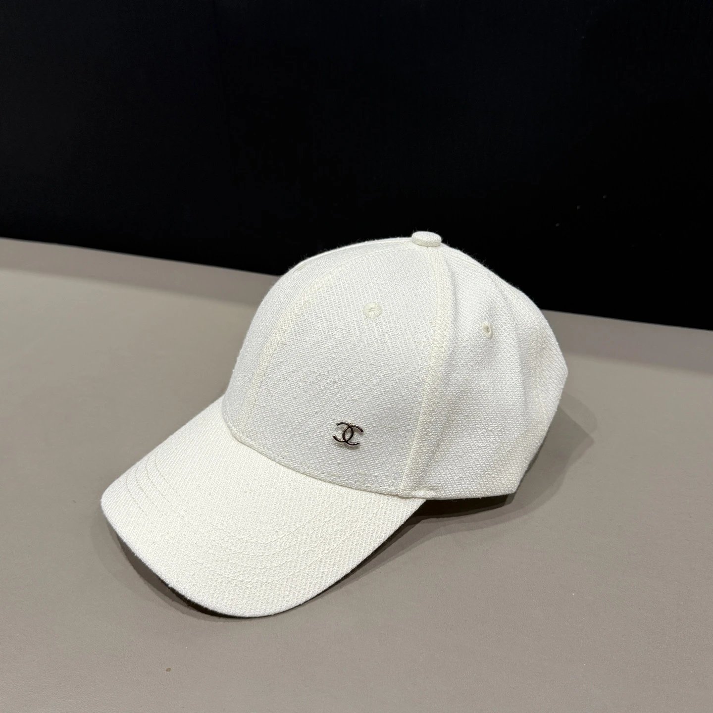 Prada Triangle Logo Washed Denim Baseball Cap Gray - 4