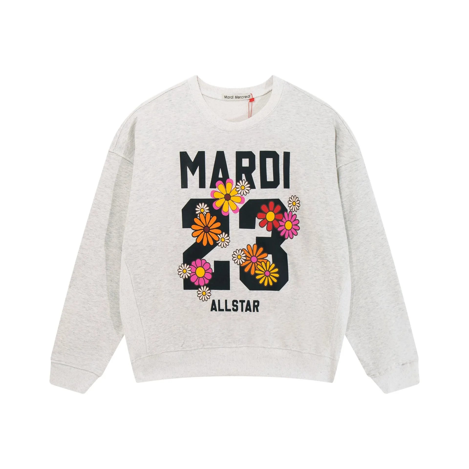Mardi Mercredi Dog Print Navy Sweatshirt Hoodie - 8