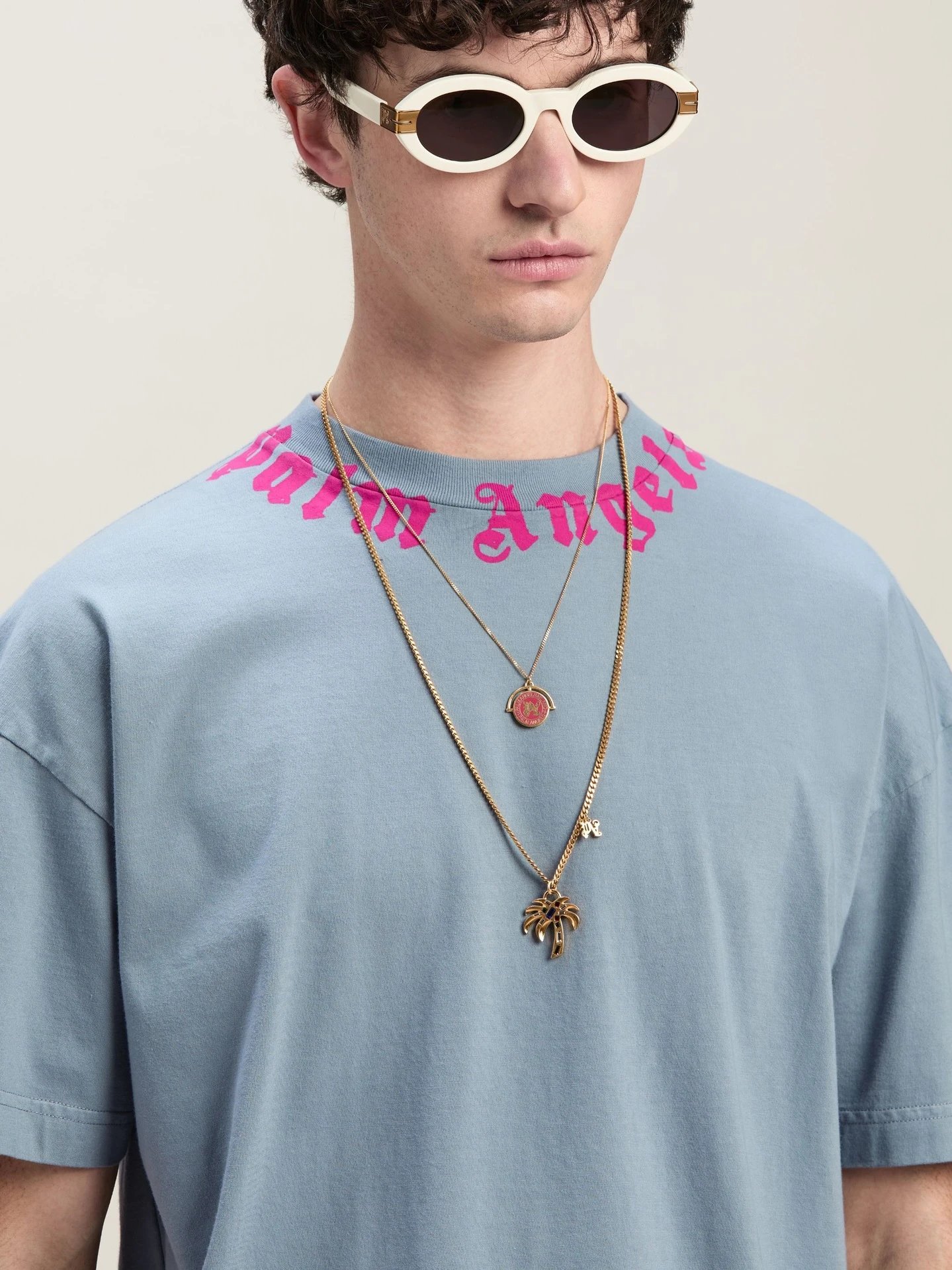 Palm Angels Palm Tree Graphic T-Shirt White - 12