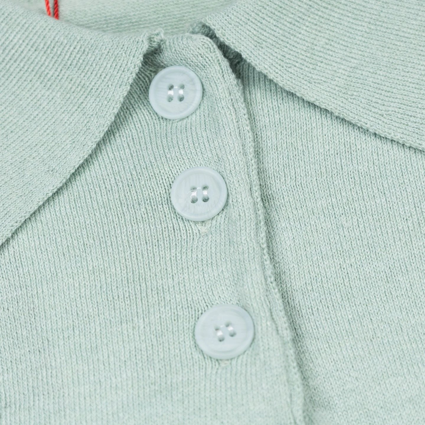 Mardi Mercredi Knit Polo Mint Green Polo Shirt - 17
