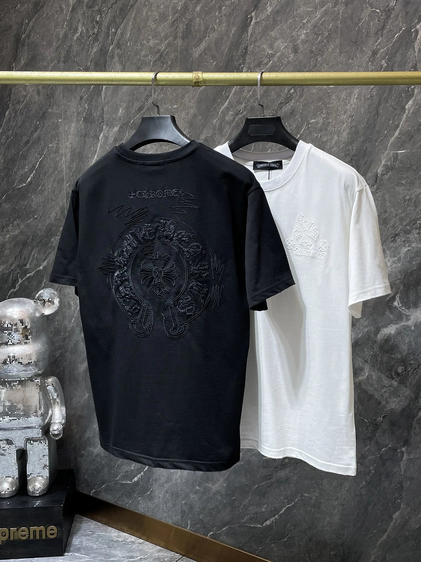 Chrome Hearts Embroidered Circle Logo White T-Shirt - 31