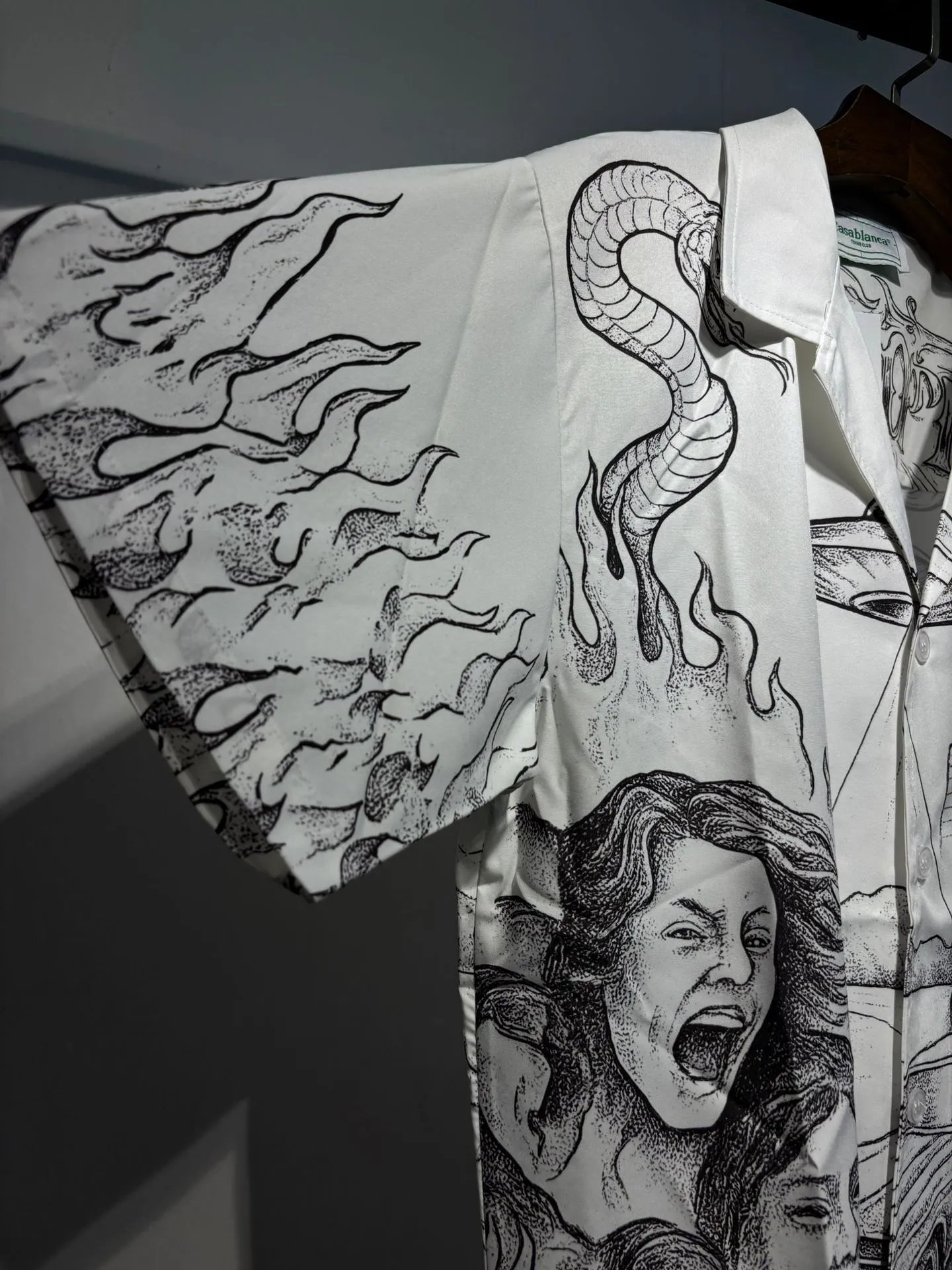 Casablanca Graphic Print Short-Sleeve Shirt Black - 28