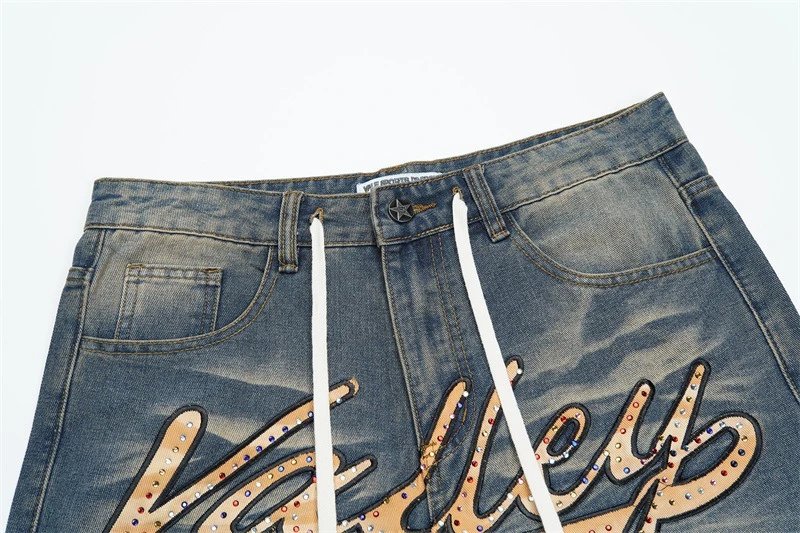 Design Valley Denim Shorts Blue Wash Shorts - 15