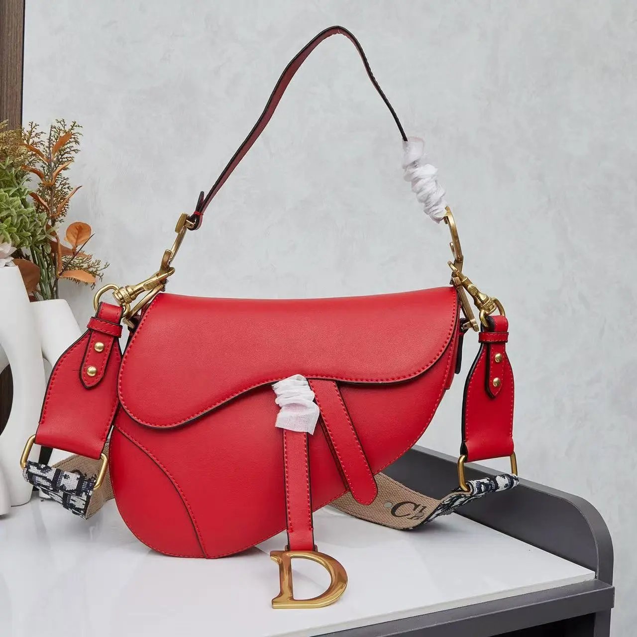Dior Saddle Bag Terracotta Leather with Oblique Strap Crossbody Bags - 5