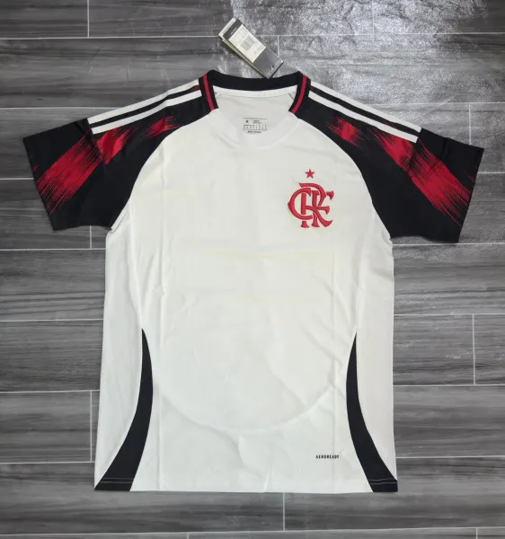 Flamengo 2023 Away Jersey White / Black / Red - 1