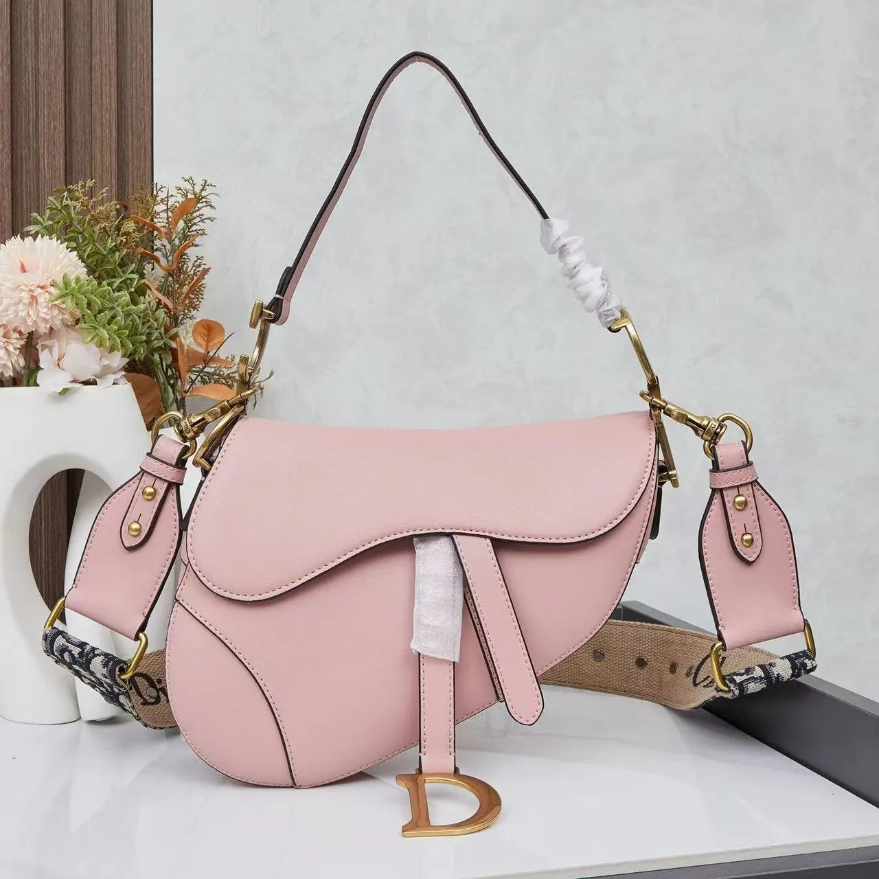 Dior Saddle Bag Terracotta Leather with Oblique Strap Crossbody Bags - 6