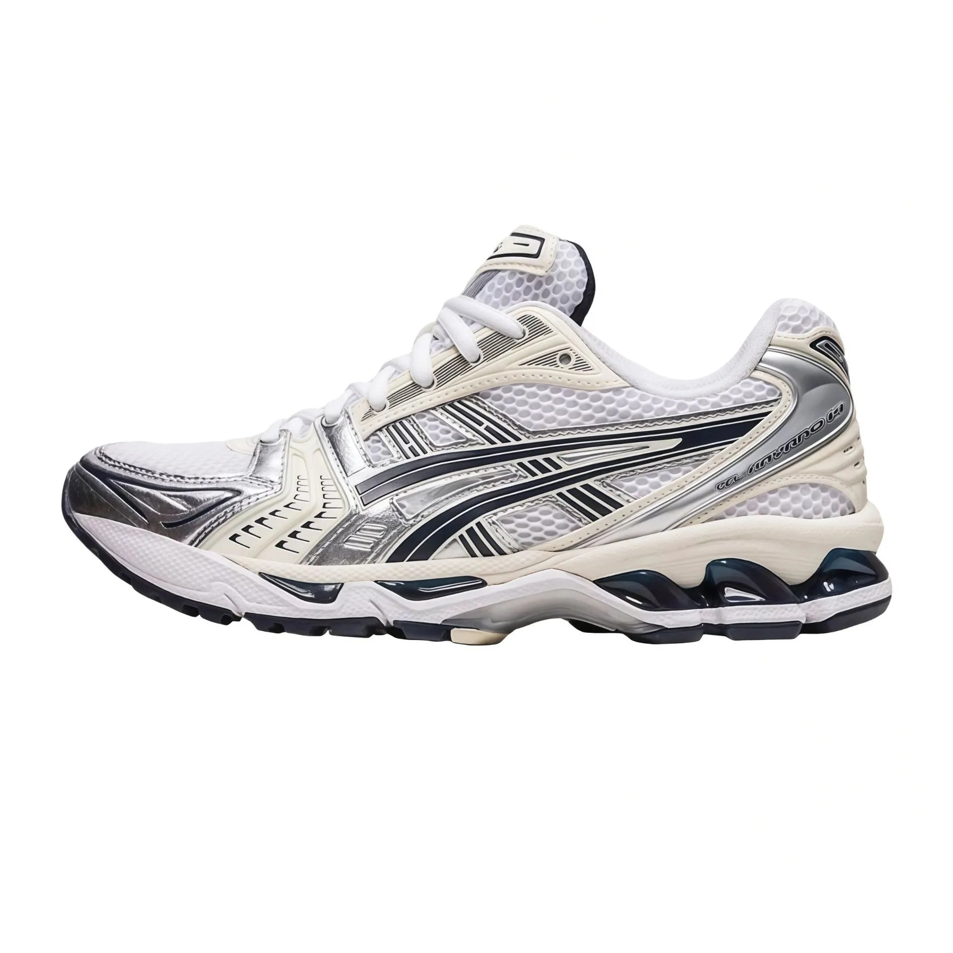 ASICS Sneakers GEL-KAYANO 14 — White, black, and silver