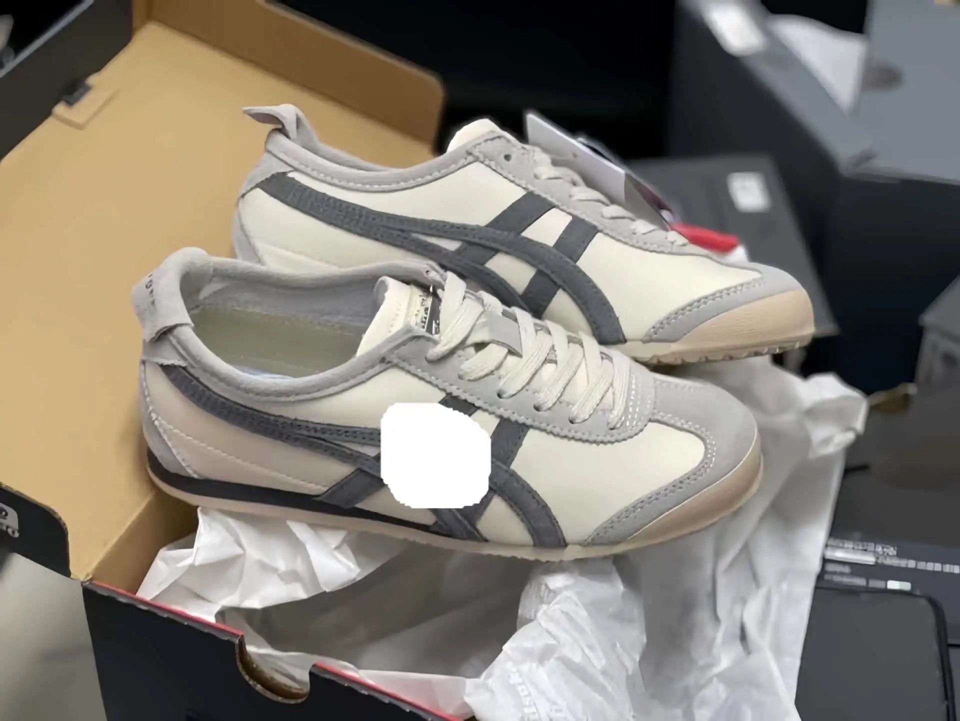Onitsuka Tiger Mexico 66 White Gray Sneakers - 14