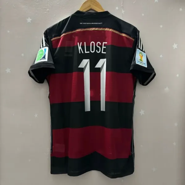 Adidas Germany National Team 2014 World Cup Away Jersey Black Burgundy - 1