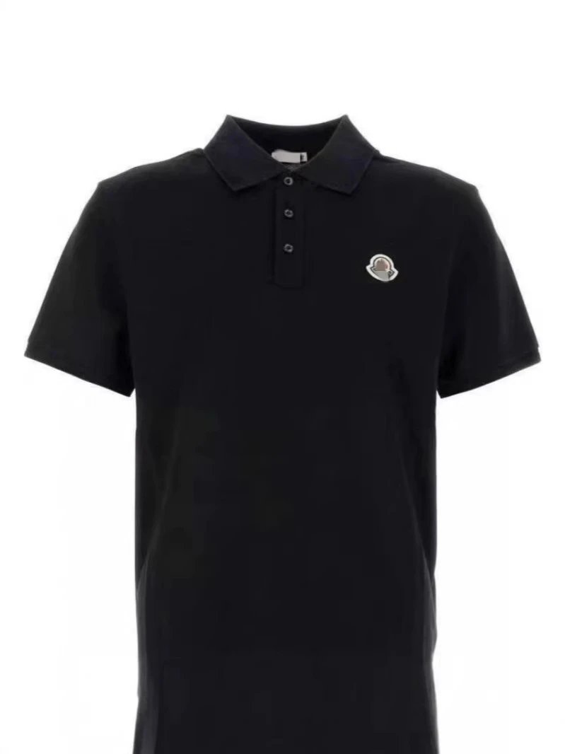 Moncler Logo Polo White Polo Tops Polo - 11