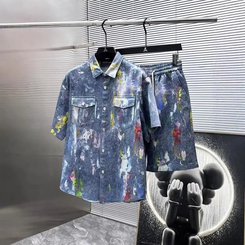 Louis Vuitton Matching Sets Short-Sleeve Shirt and Shorts Set image 4