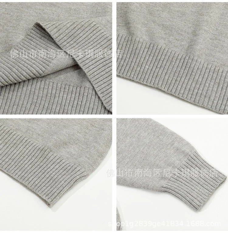 Ami Paris Heart Logo Knit Polo Yellow Sweater - 5