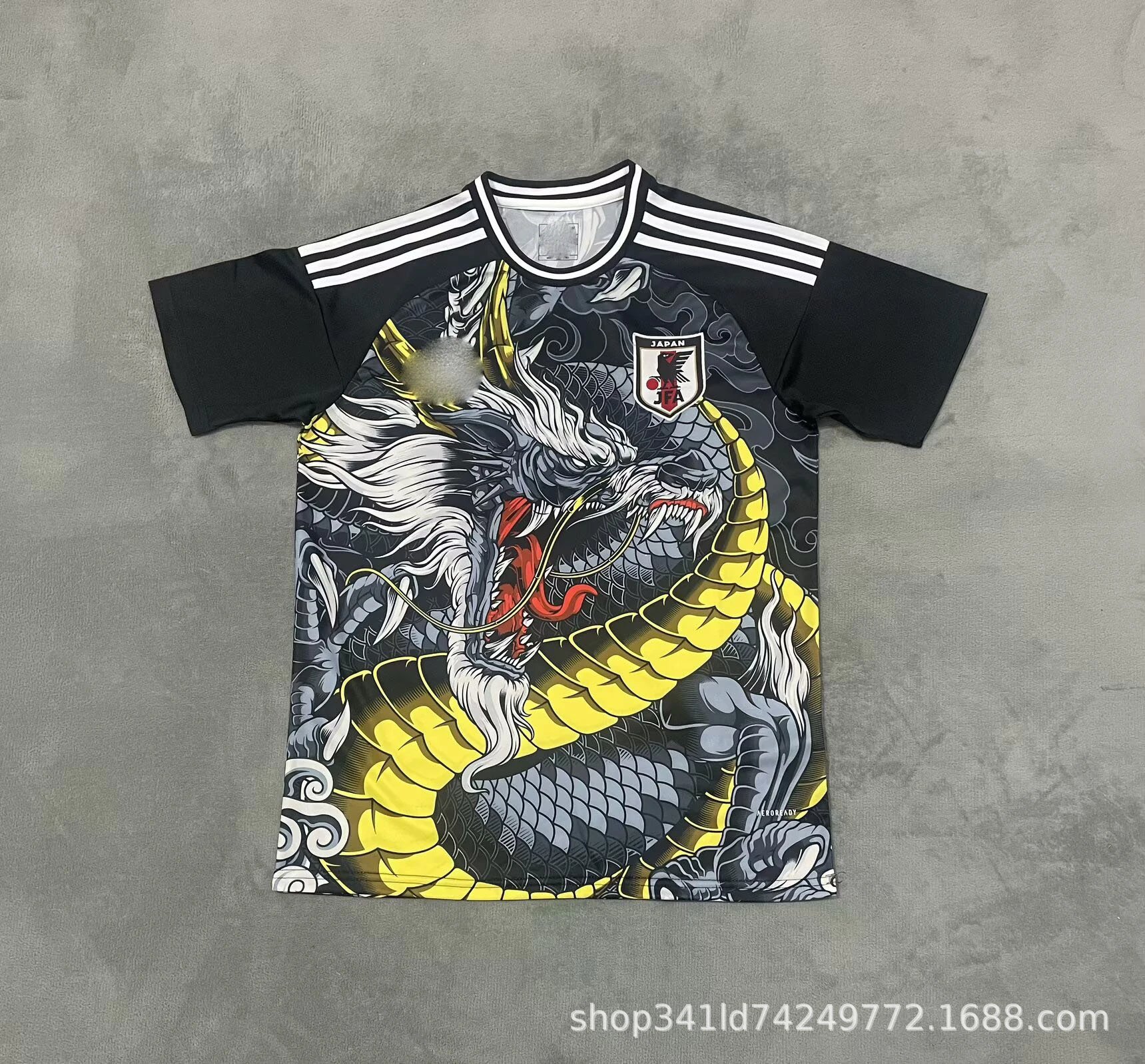Adidas Japan National Team Away Jersey White Red Flame Print Jersey - 15