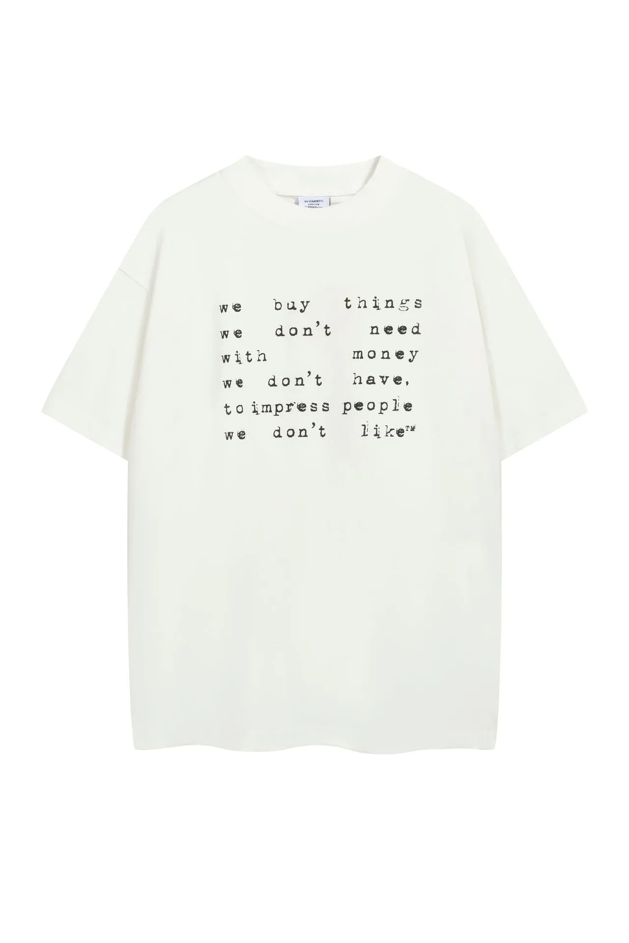Design Oversized Graphic Print Gray T-Shirt - 15