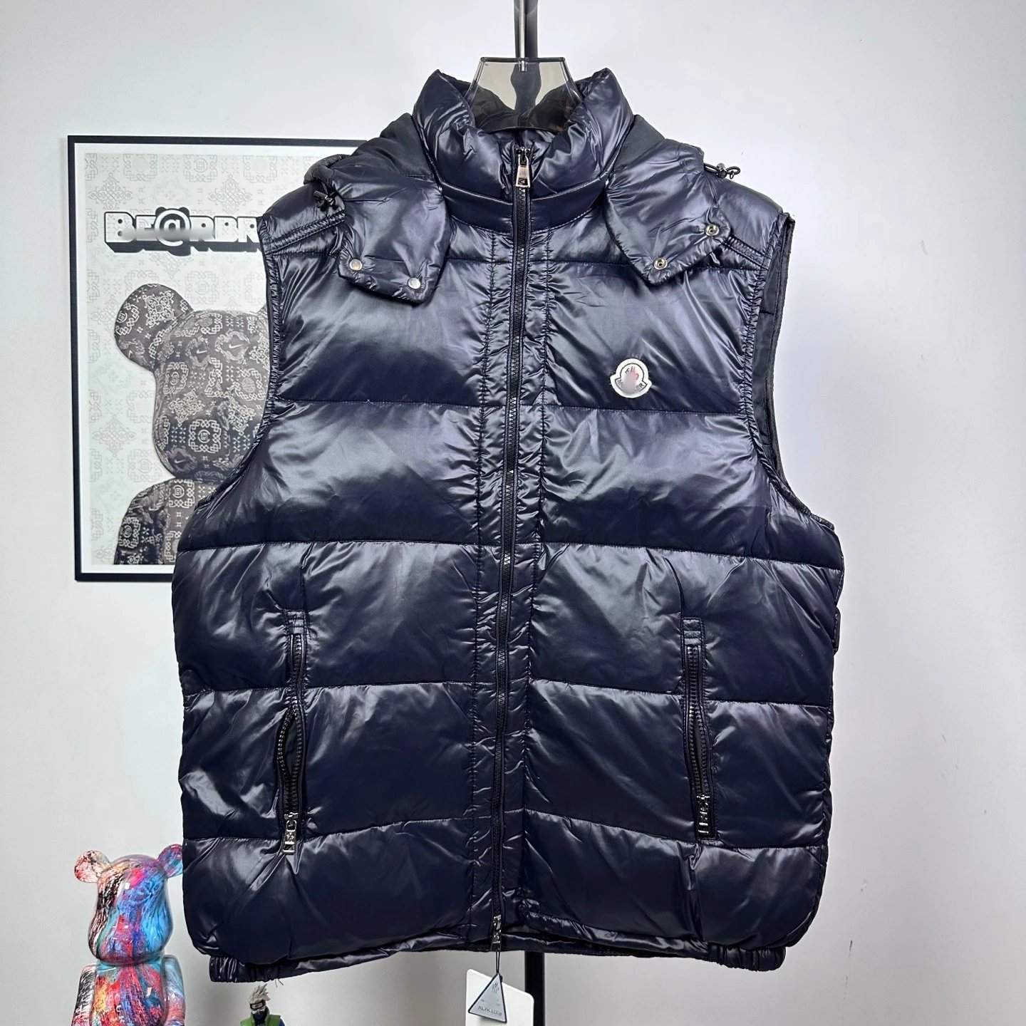 Moncler Maya Glossy Black Down Jacket - 6