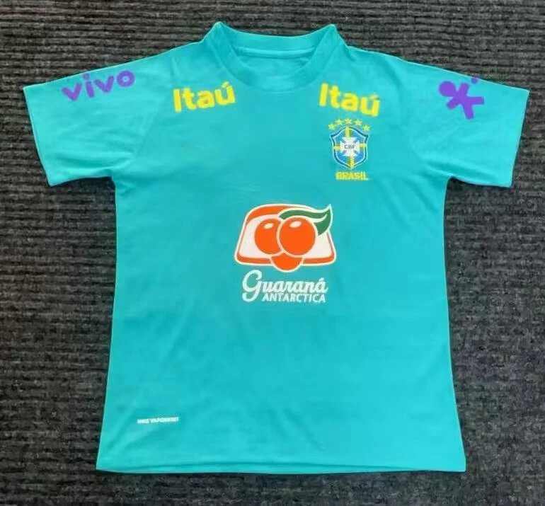 CBF Brazil National Team Third Kit White Yellow Green Jersey - 9