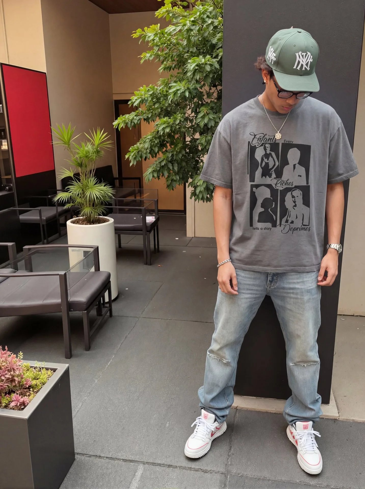 Design Testament Band Graphic Oversized T-Shirt Black T-Shirts - 7