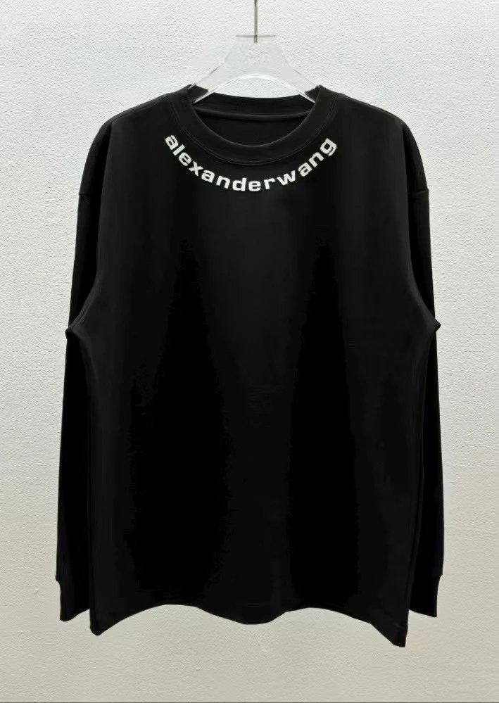 Alexander Wang Logo Long Sleeve T-Shirt Black - 20