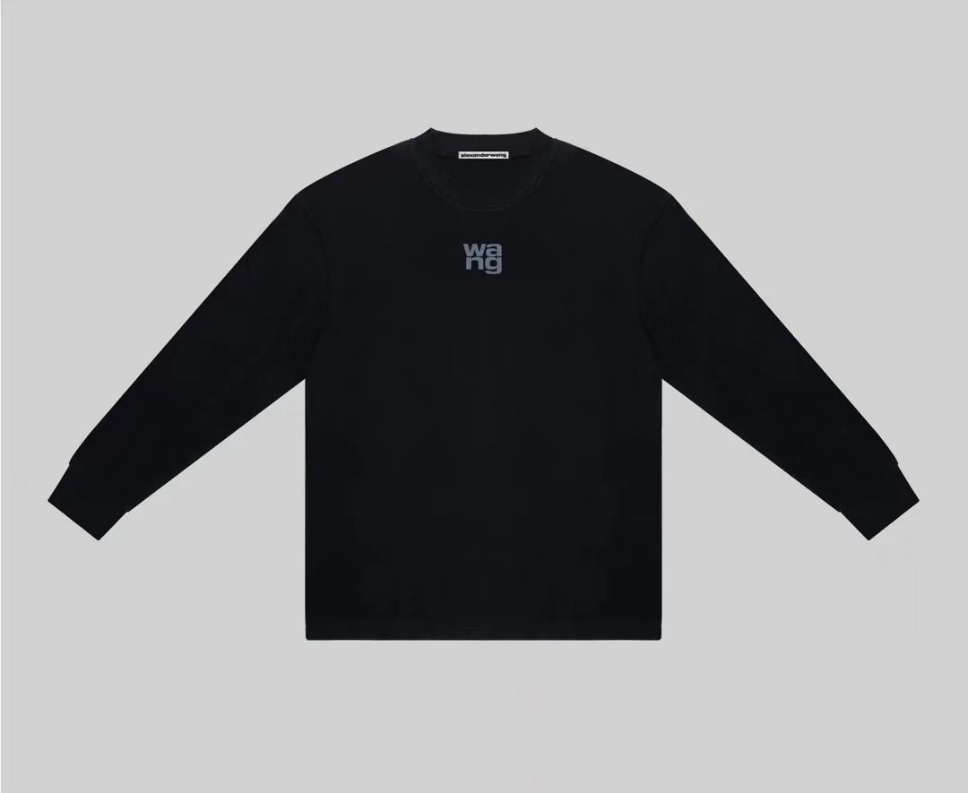 Alexander Wang Logo Long Sleeve T-Shirt Black - 22