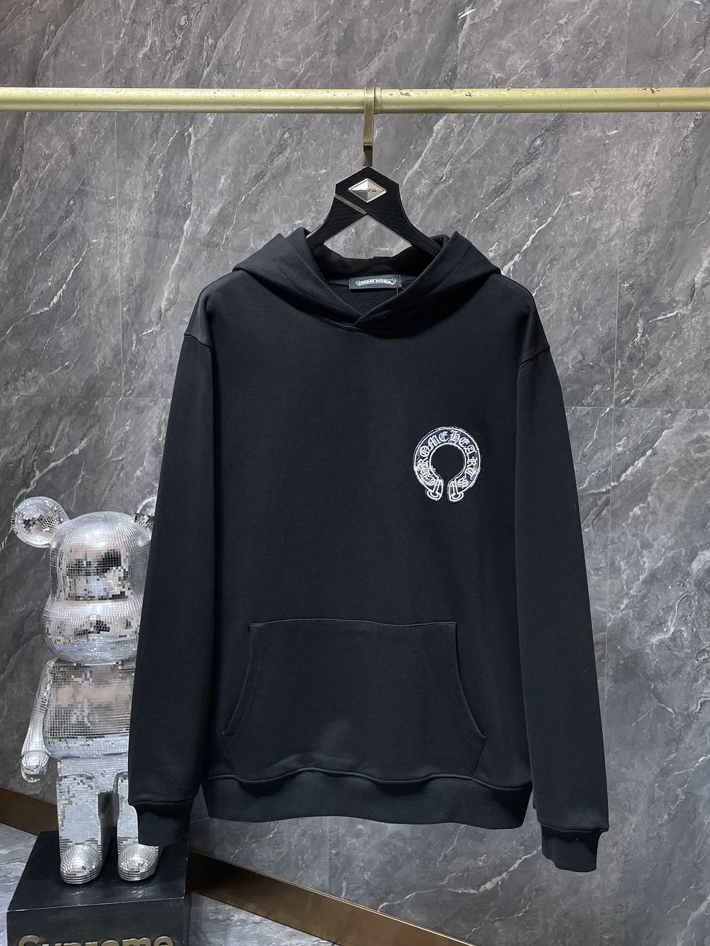 Chrome Hearts Floral Sleeve Hoodie Black - 21