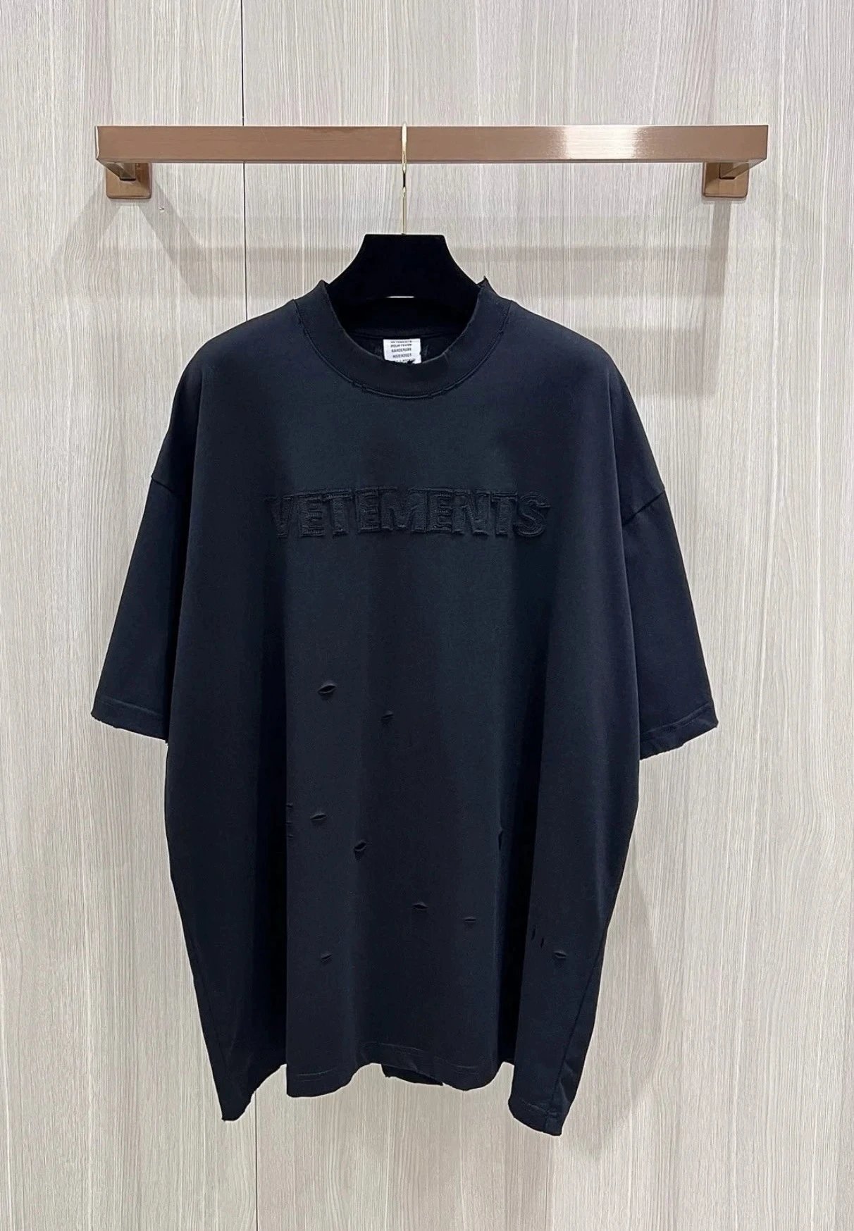 Design Oversized Graphic Print Gray T-Shirt - 3