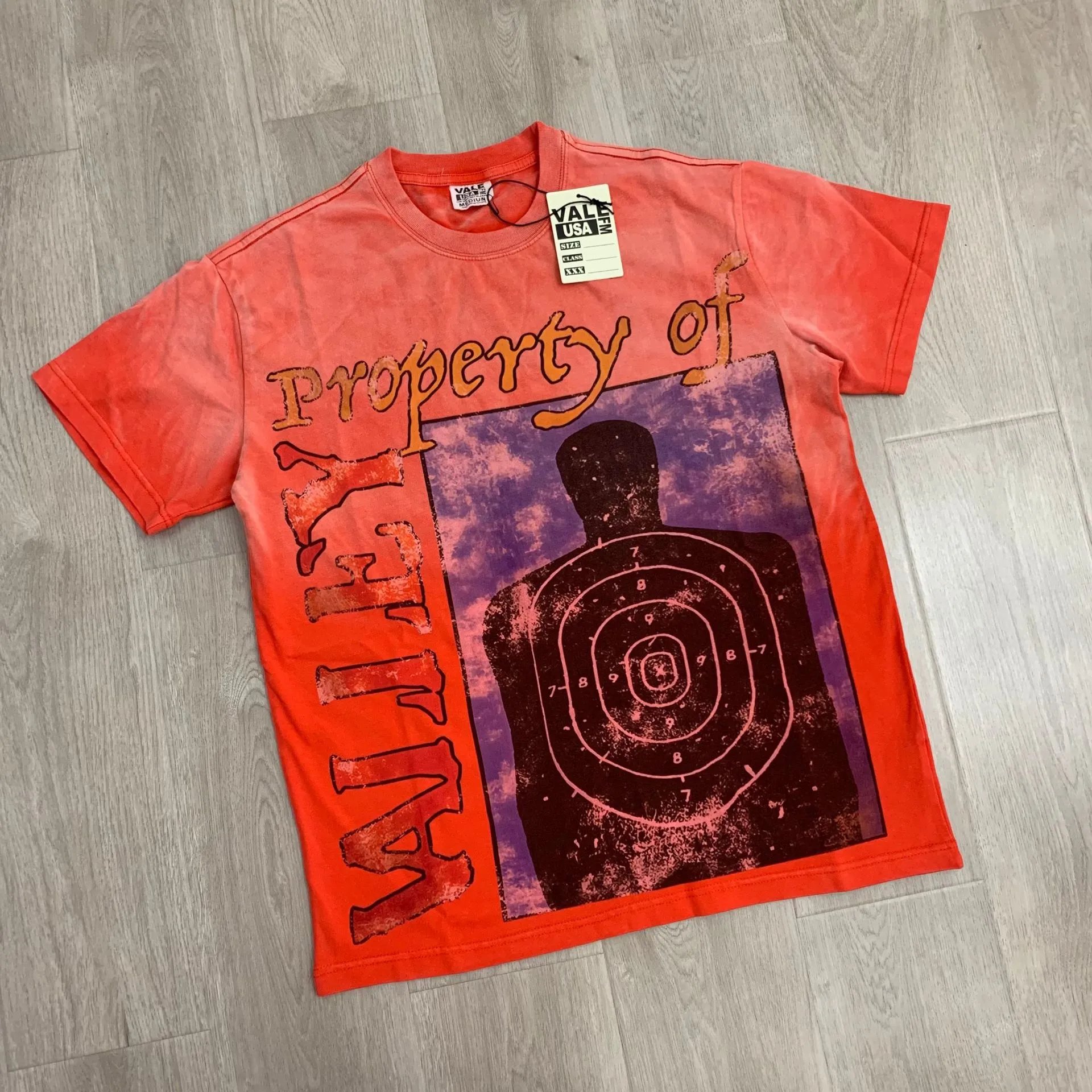 Design Peace Magazine Print T-Shirt White with Red Trim - 21