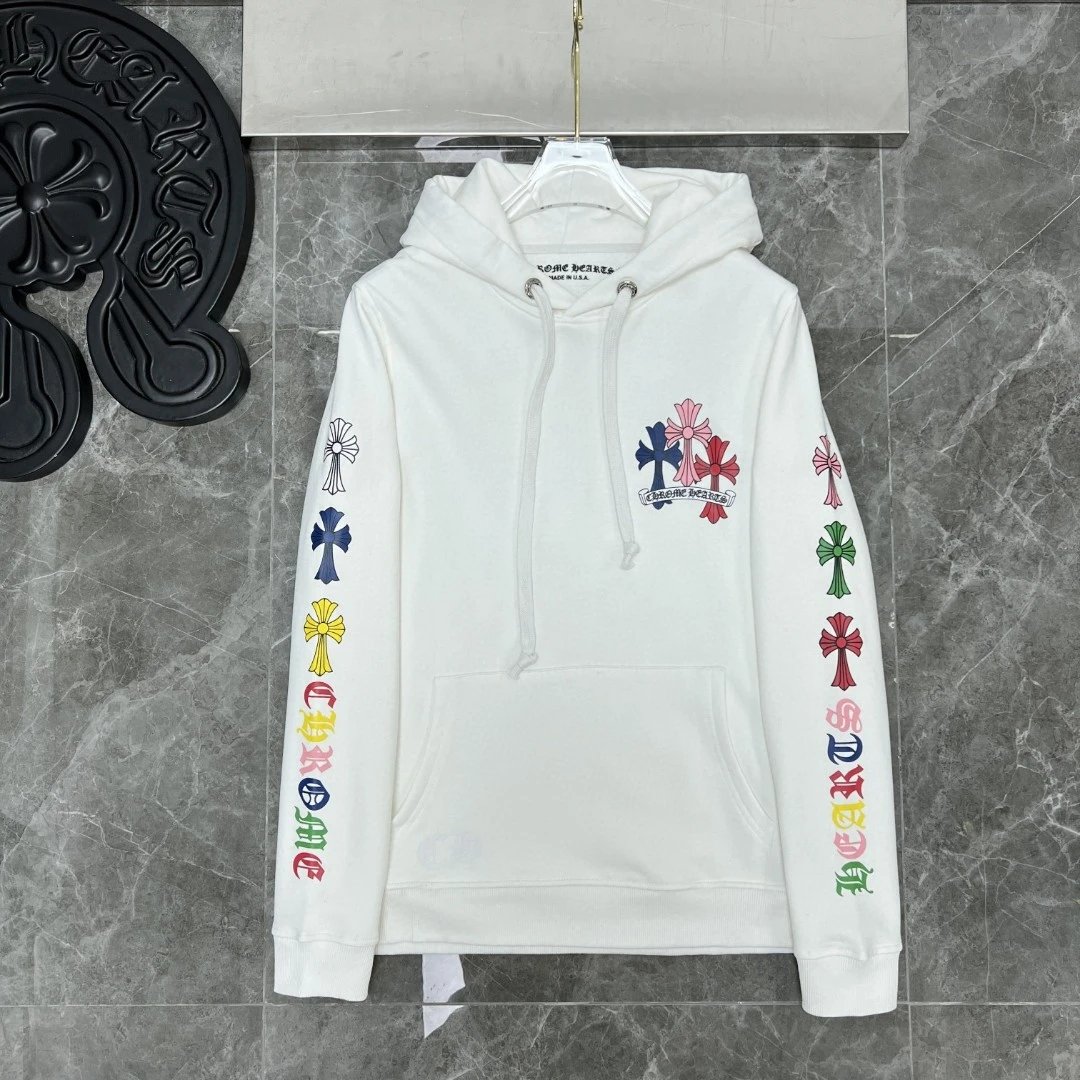 Chrome Hearts Floral Sleeve Hoodie Black - 51