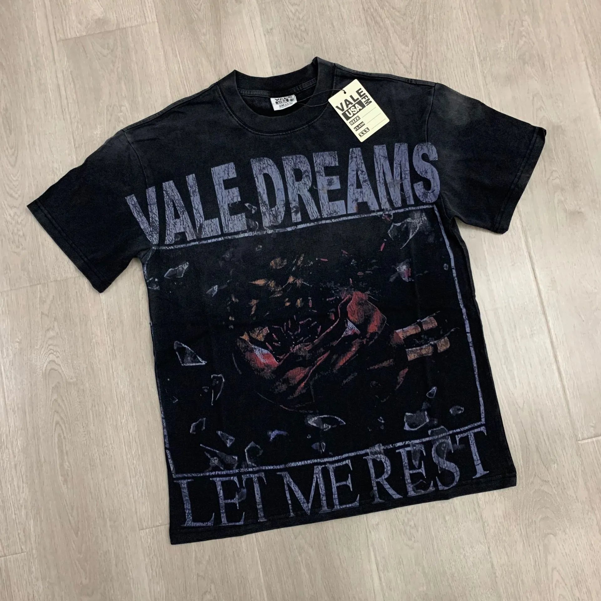 Design Peace Magazine Print T-Shirt White with Red Trim - 25