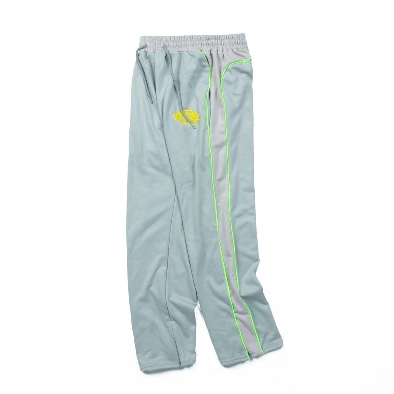 Design Track Pants Beige with Brown Stripe Sweatpants - 5