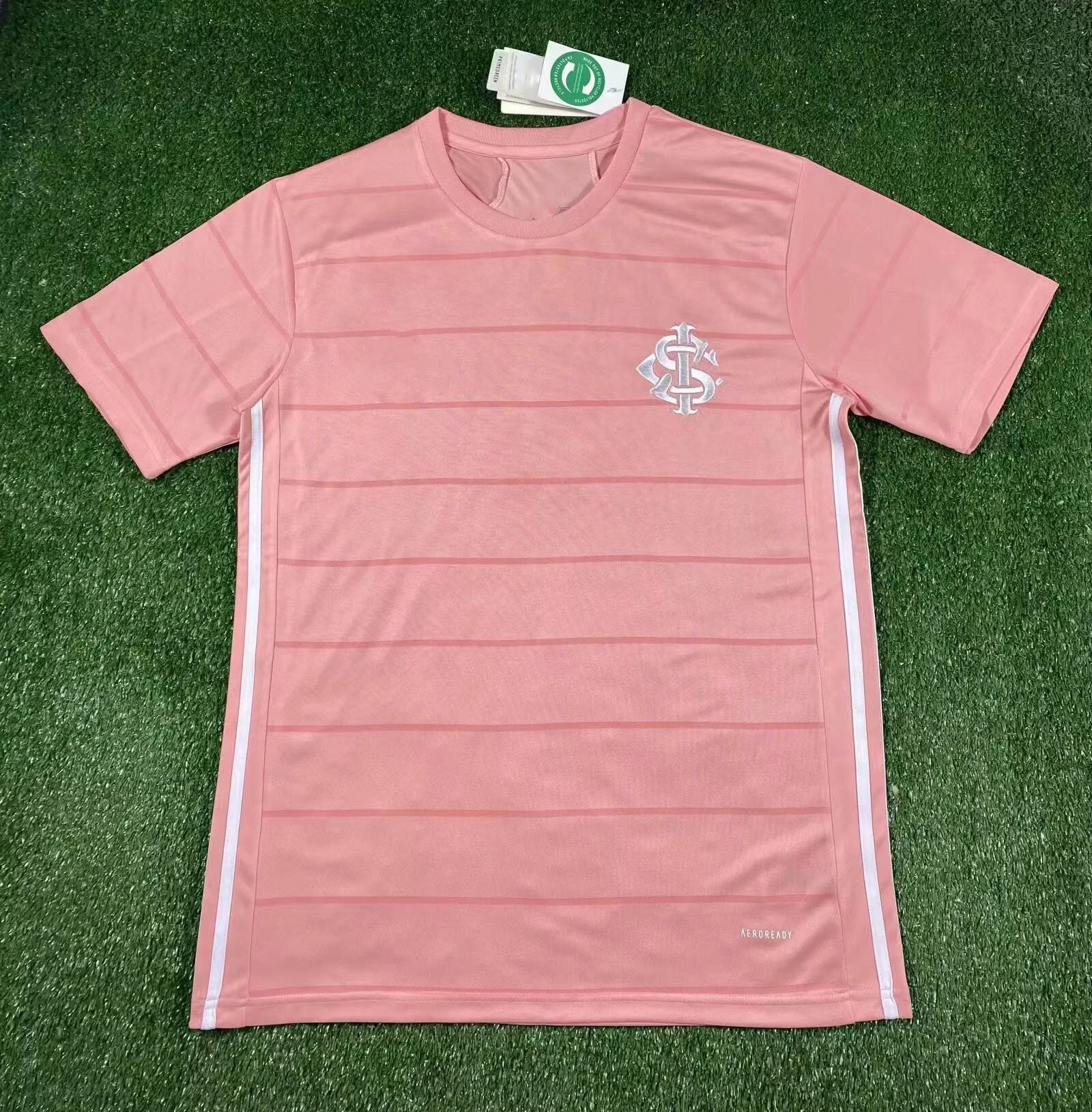 Corinthians Pink Striped Performance Jersey - 1