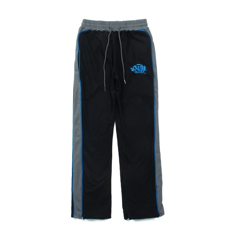 Design Track Pants Beige with Brown Stripe Sweatpants - 12