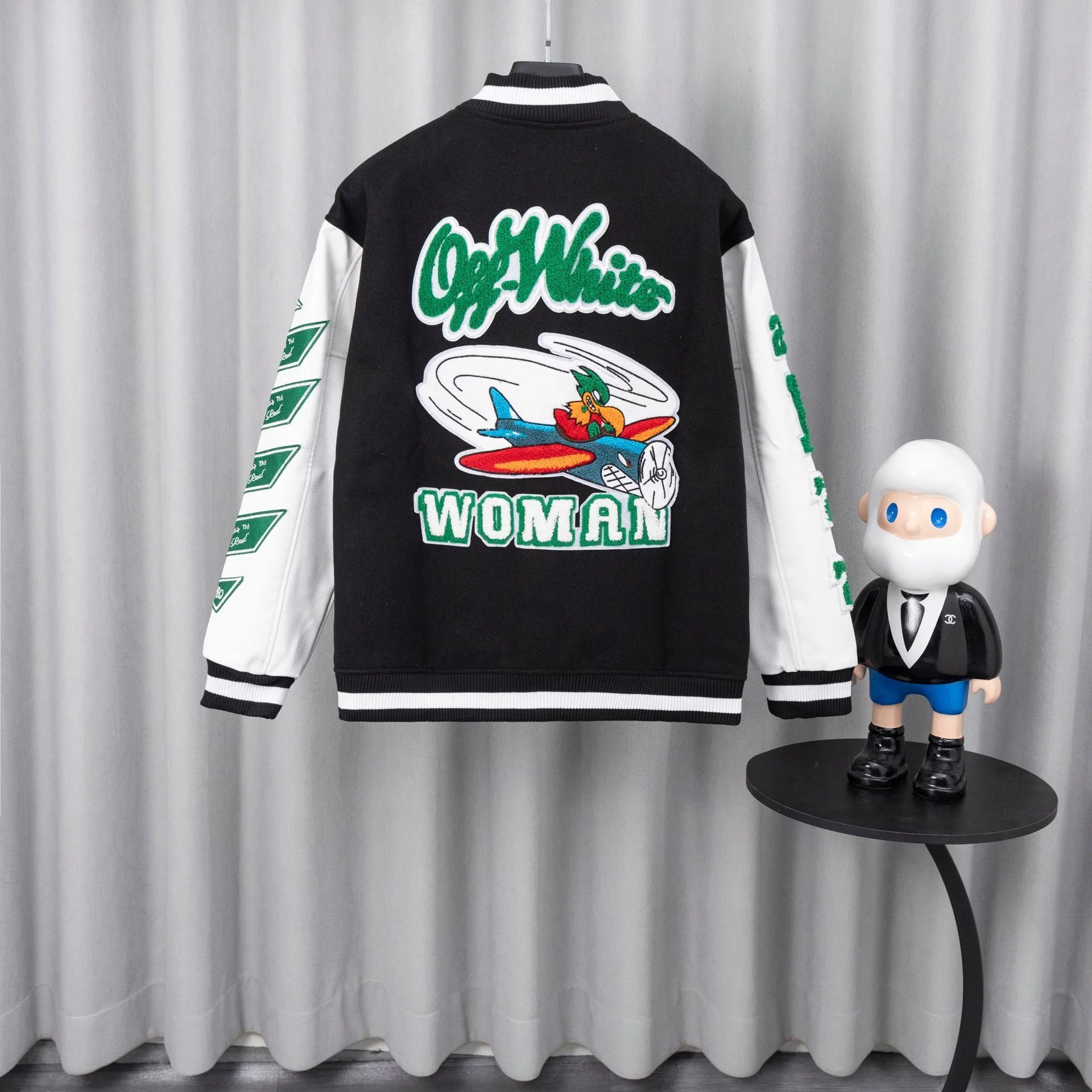 Off-White x Pitbull Varsity Jacket Red Outerwear - 34