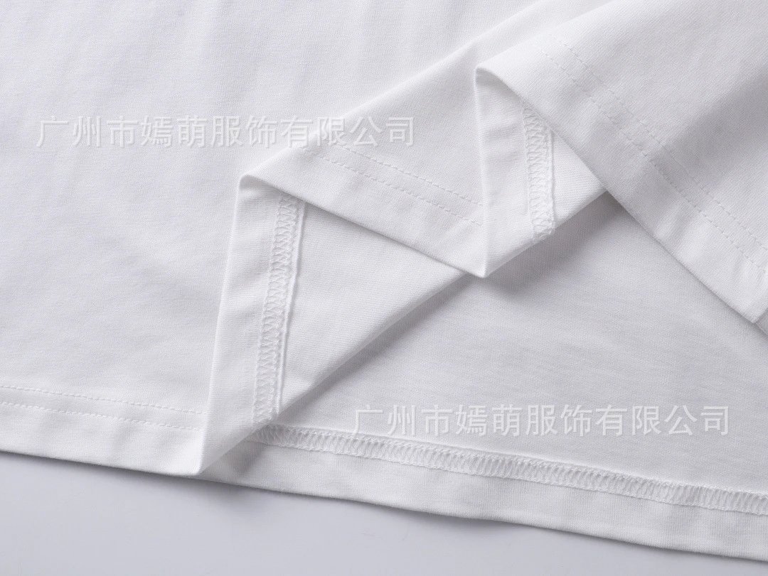 Design Embroidered Logo White T-Shirt - 13
