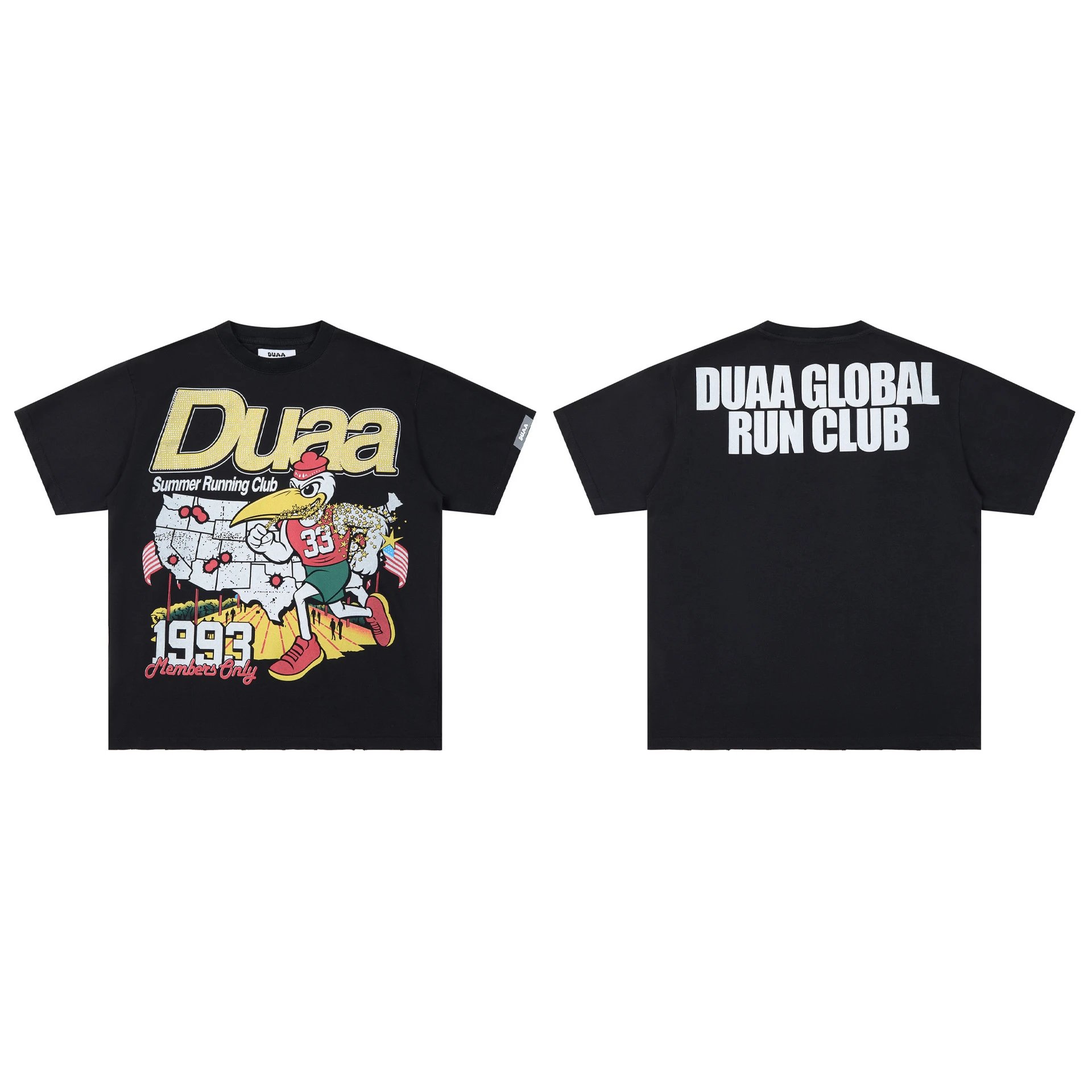 Design DUAA Racing Trophy Graphic T-Shirt Orange T-Shirts - 17