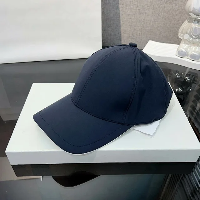 Brunello Cucinelli Hats Embroidered Baseball Cap with Contrast Piping product detail image 2