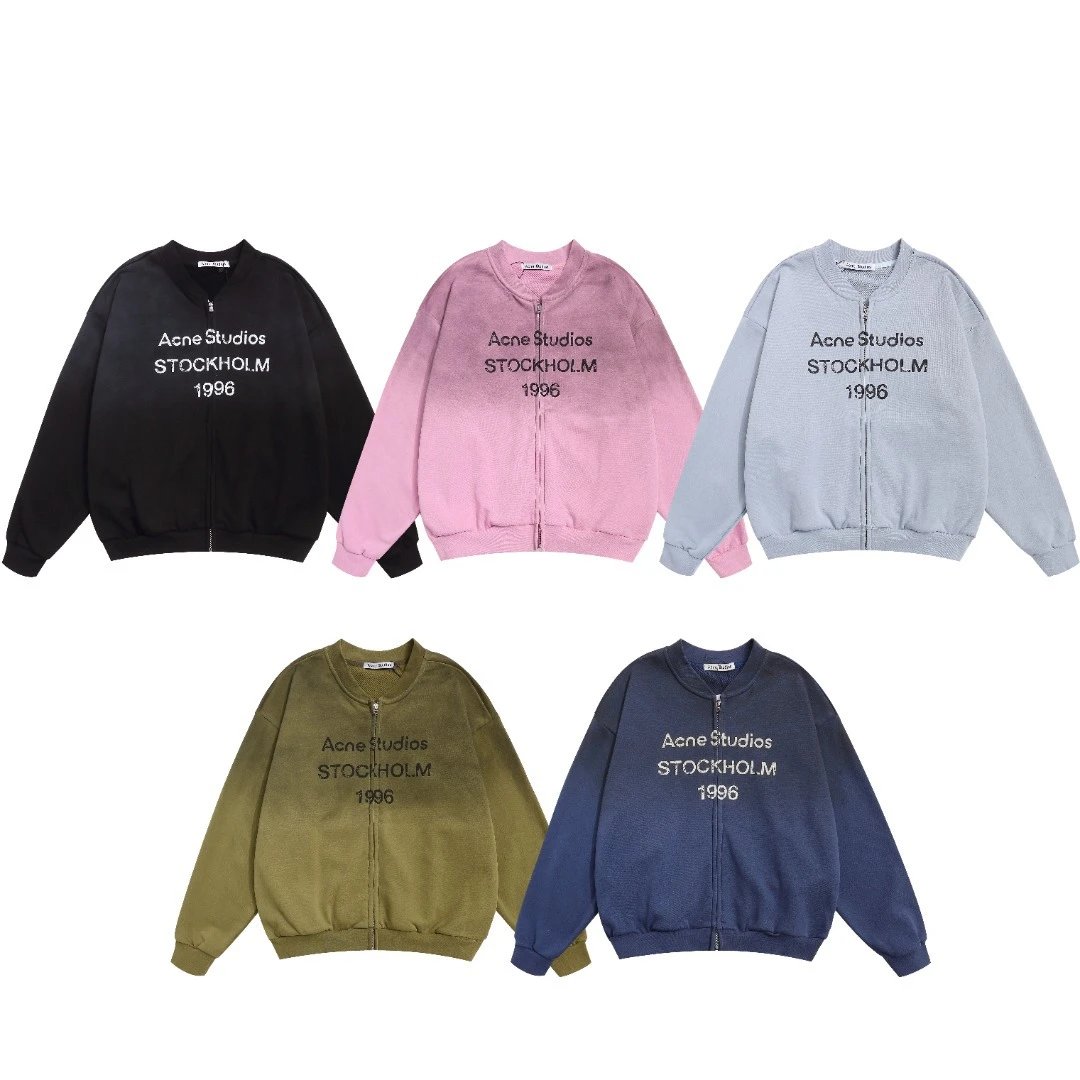 Acne Studios Stockholm 1996 Black Zip-Up Bomber Jacket Outerwear Jacket - 2