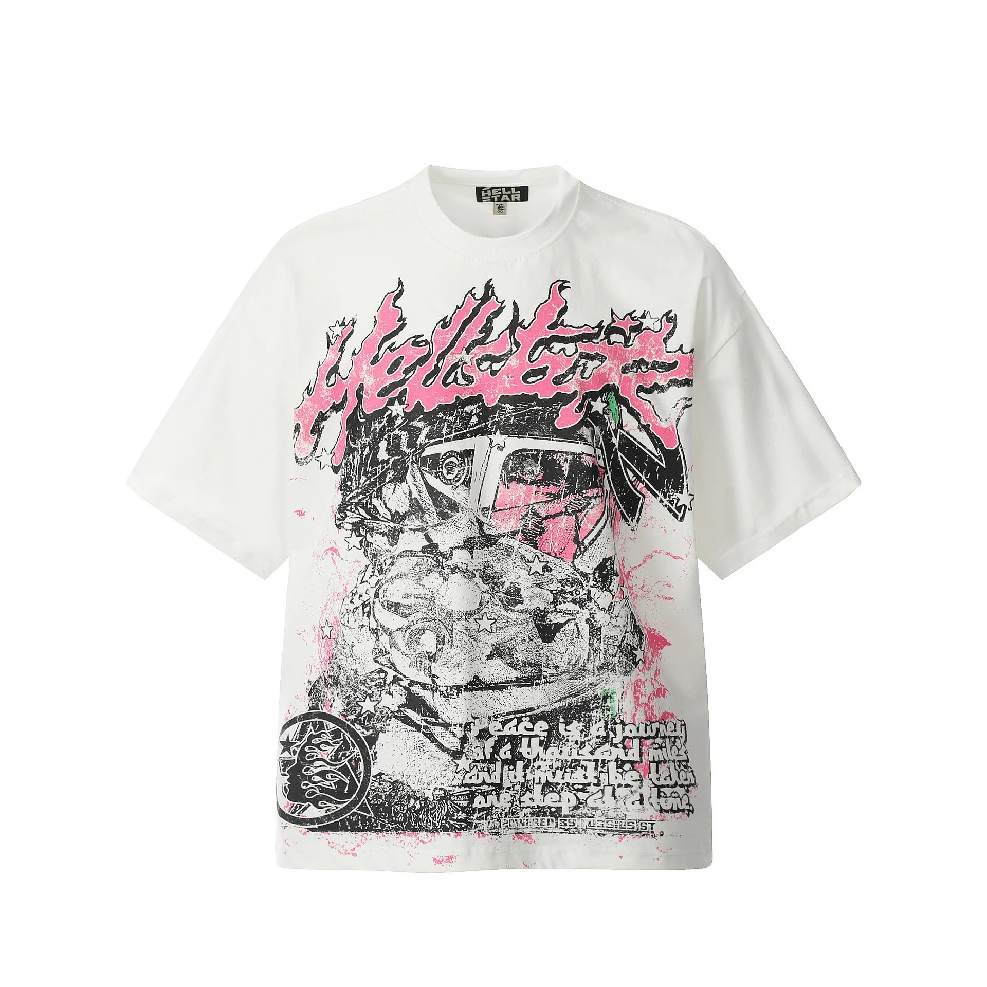 Hellstar Hellstar Graphic Print Oversized T-Shirt White - 18
