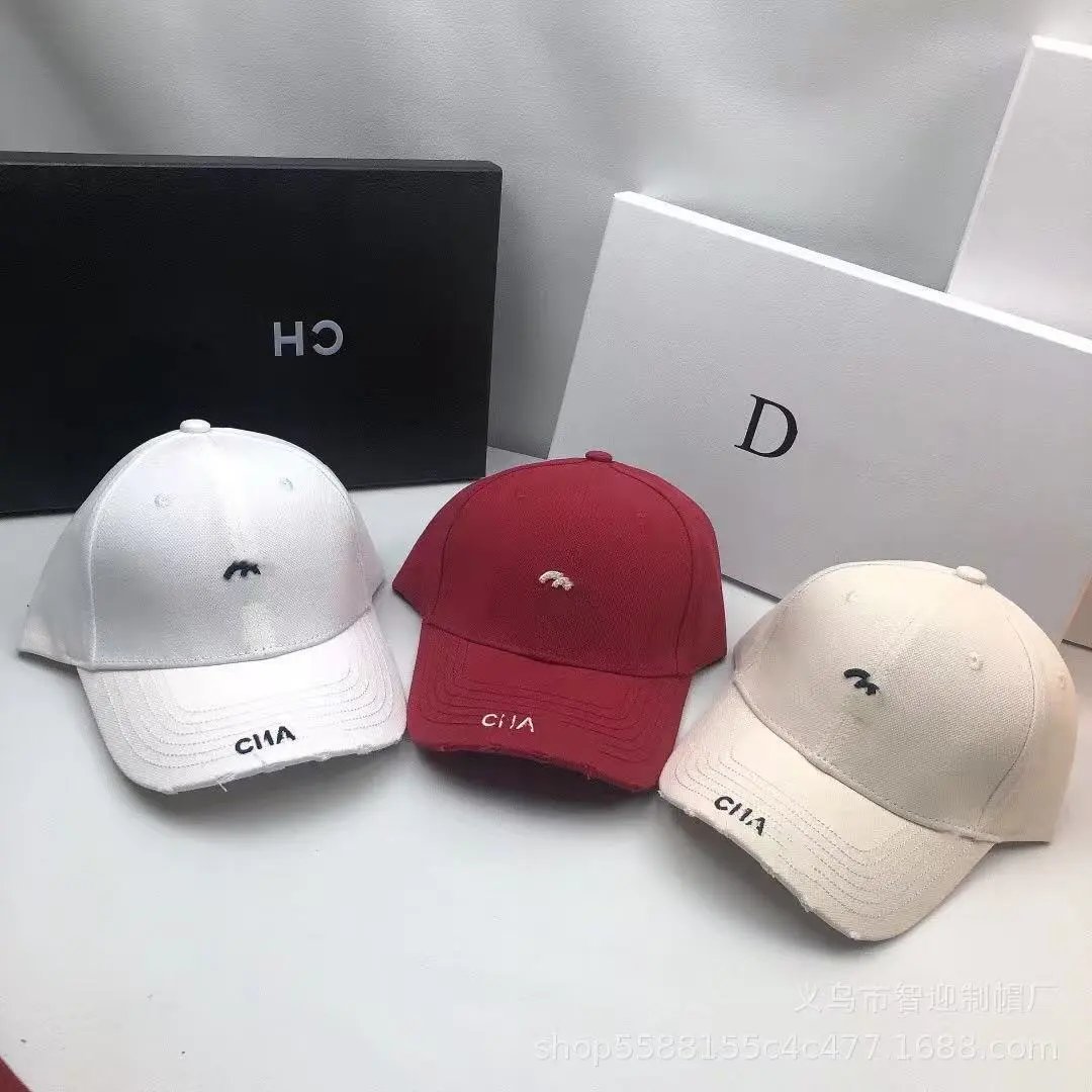 Design CIA White Distressed Baseball Cap - 2