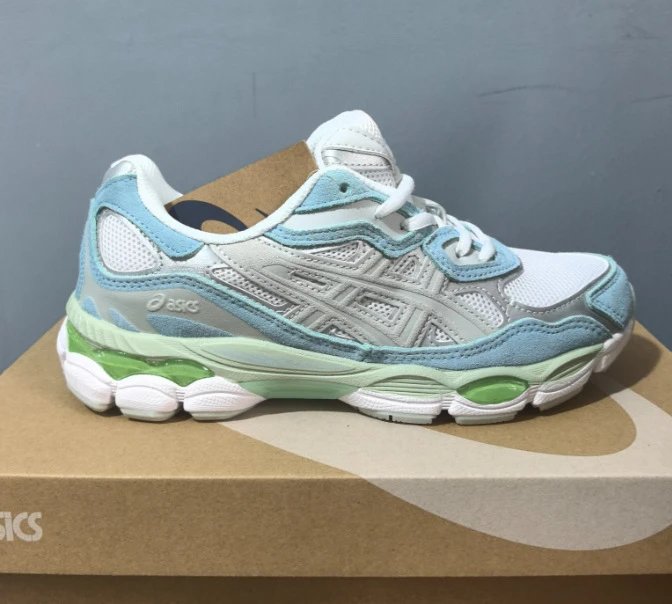 ASICS Sneakers GEL-NYC — White, blue, and green