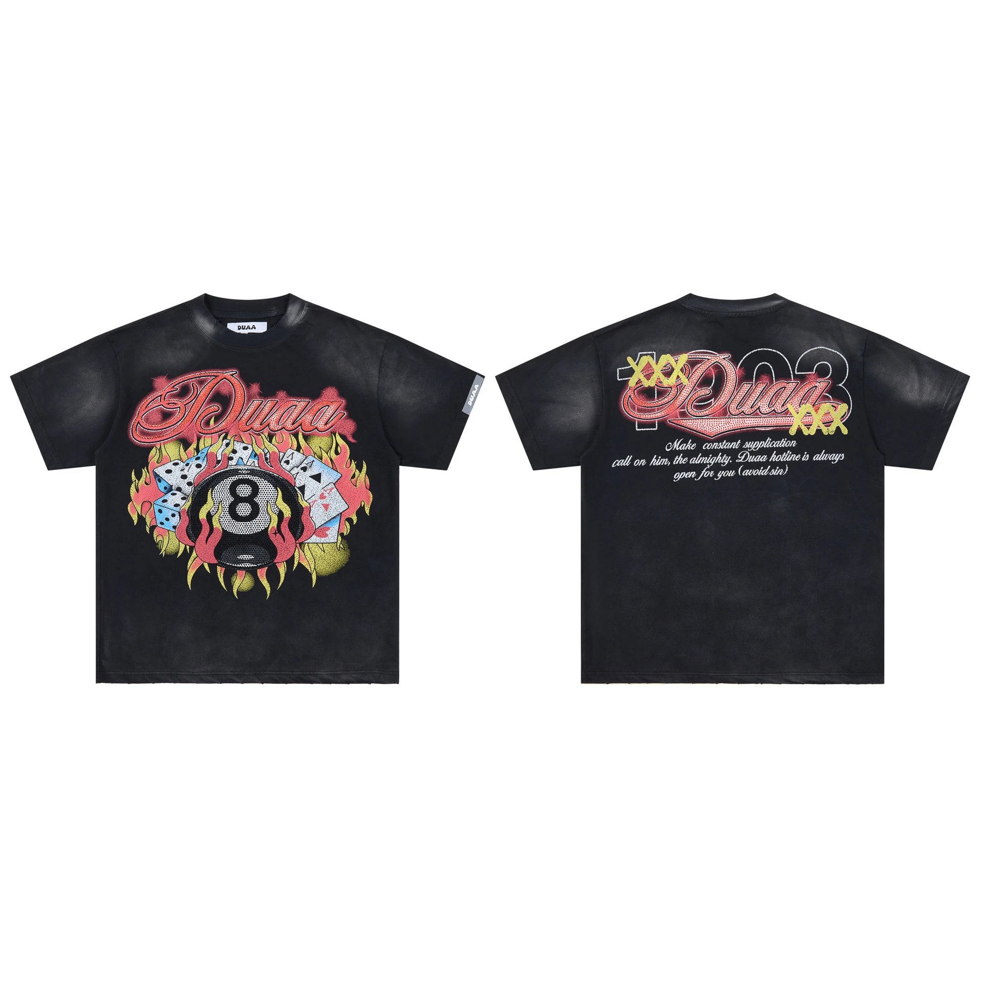 Design DUAA Racing Trophy Graphic T-Shirt Orange T-Shirts - 14